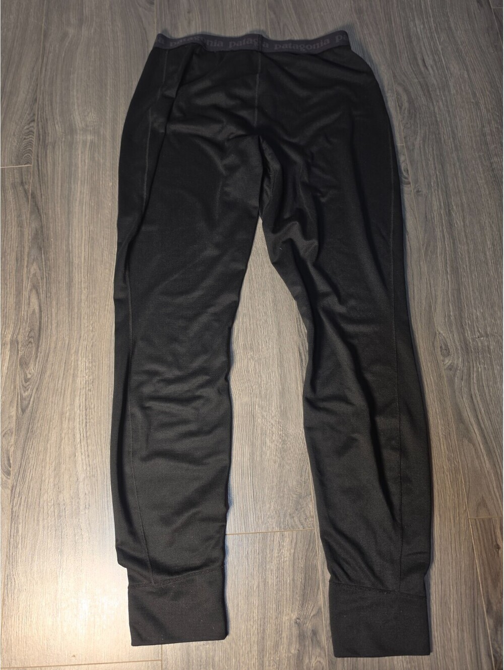 Patagonia Leggings Mens M Black Capilene Base Layer Performance Hiking Winter
